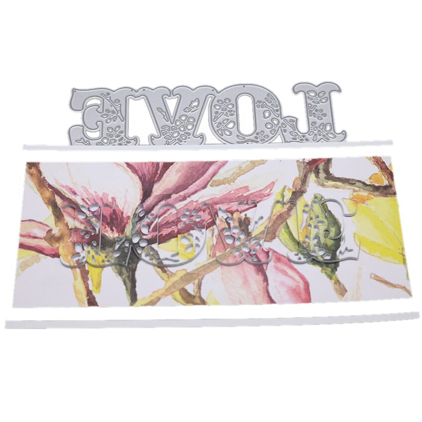 Etsa kärleksram lavendel julmatriser för gör-det-själv scrapbooking-kort hantverk metall skärformar prägling stansad