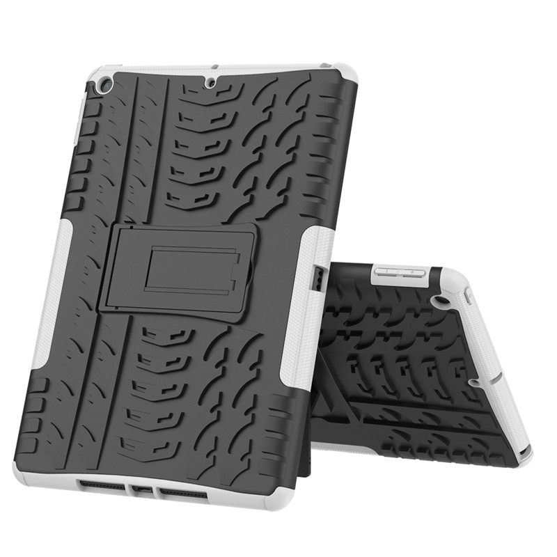 Til ipad air 1 etui, ipad 5/6th gen 9.7 tommer panseret etui, kraftigt cover til ipad 9.7, tpu+pc panseret stativ 2 tablet etui