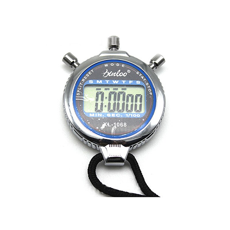 Electronic Digital Sport Stopwatch Handheld LCD Timer Stop Watch String For Sports Competition Fitness Секундомер Спортивный: A