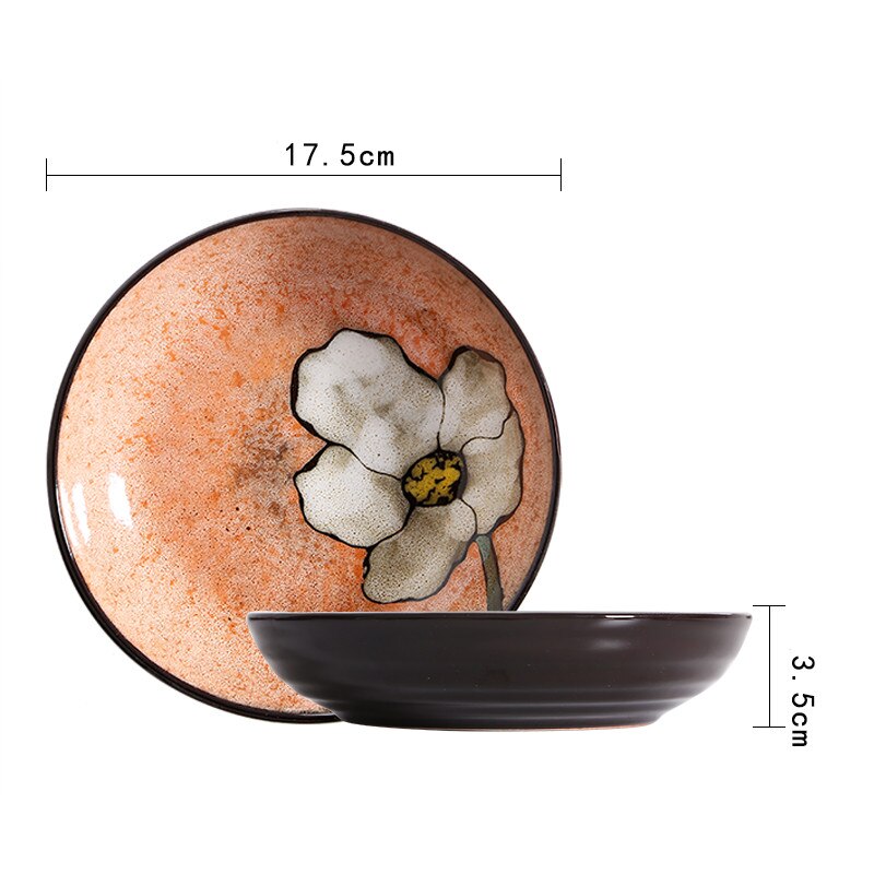 European-style dinner plate ceramic deep plate dinner plate service plate disc cake plate western food steak disc kitchen board: f