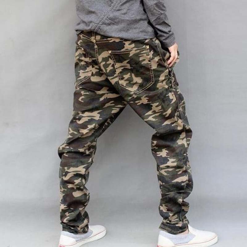 Mannen Elastische Broek Camouflage Harem Persoonlijkheid Mannelijke Plus Size Potlood Broek Grote Maat M-6XL