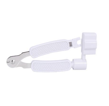 Guitar Tuning Tool 3 in 1 Stringed Instrument Accessories Guitars String Cutter Pin Puller Guitar Winder String Clamp Remover: Red