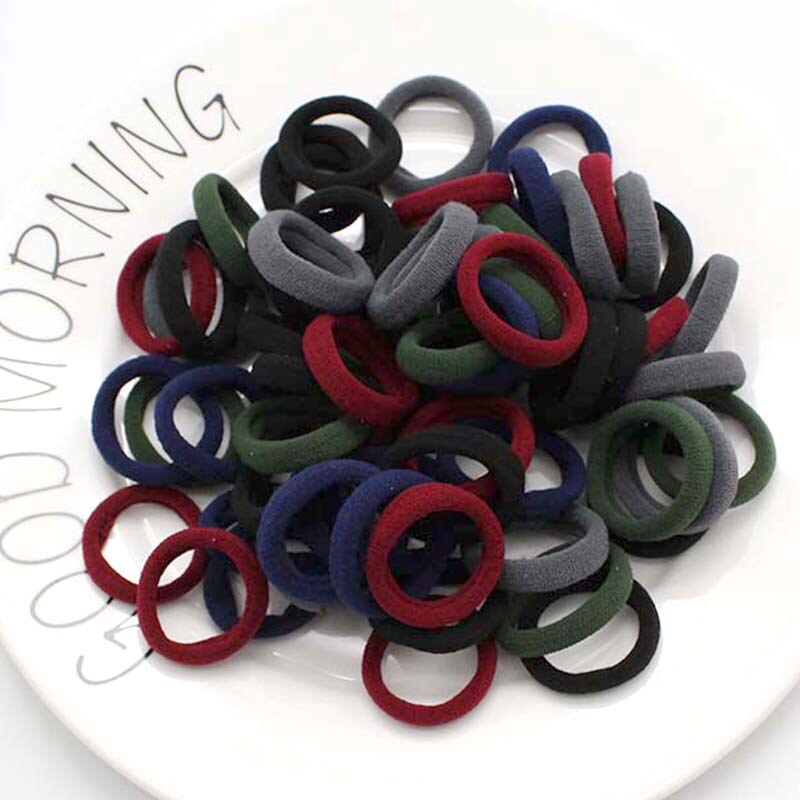 50 Pcs Kinderen Snoep Kleur Haar Touw Elastische Chouchou Haarbanden Mini Haar Ringen Rubber Band Voor Meisjes Prinses Haar accessoires: 07