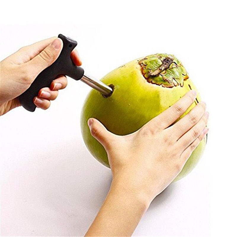 Kokosnød åbner værktøj kokos vandhane vandhane bor halm åbent hul skåret frugtåbnere værktøj køkken