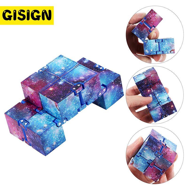 Hand Magic Infinity Cube Mini Toy Finger Anti Stress Relief Endless Cube Blocks for Children Kids Funny Antistress Toys