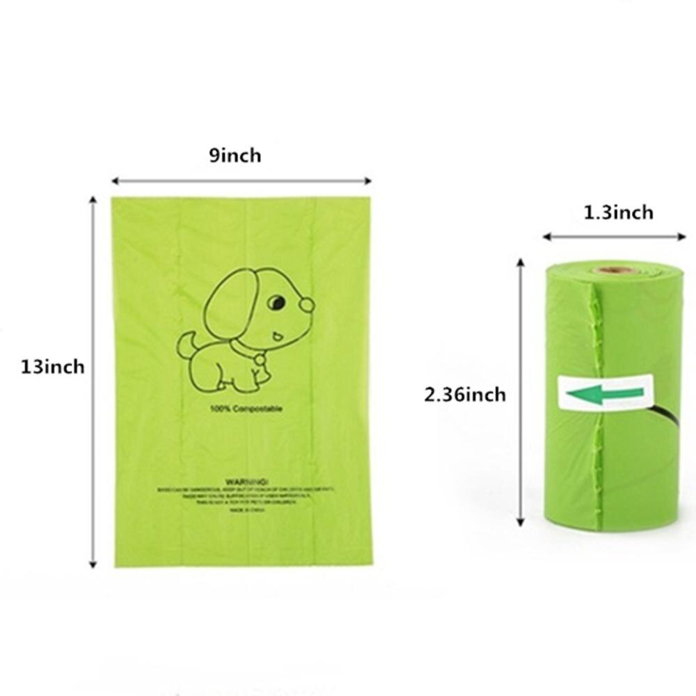 Dog Poop Bags Disposable Pet Waste Bags 120 Count Biodegradable Compostable Poop Bags Refill Rolls，Scented Green Eco-Friendly,: Default Title