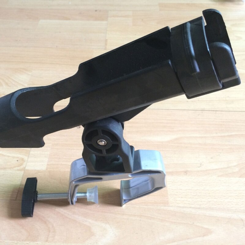 360 Degree Adjustable Fishing Rod Rack Large Clamp Opening Fishing Boat Holder for Kayak Boat Support Pole Stand Bracket