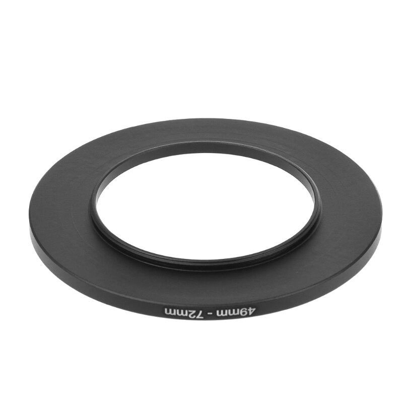 49Mm Tot 72Mm Metalen Step Up Ring Lens Adapter Filter Camera Tool Accessoires