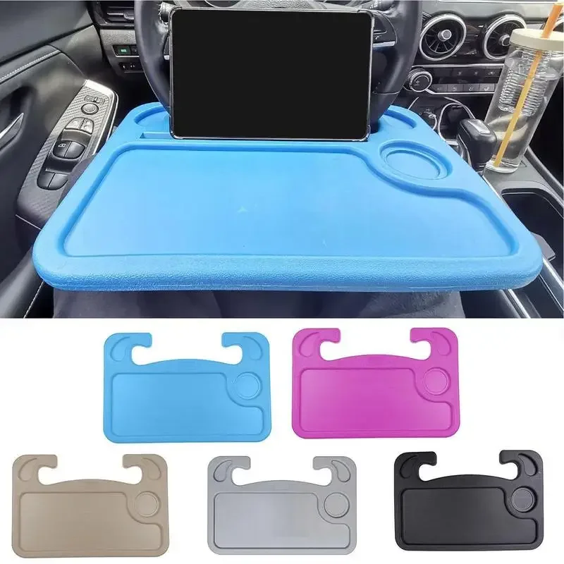 Supporto da tavolo per laptop per auto Piatto da pranzo per auto multifunzione Scrivania Volante per auto Tavolo da pranzo Cibo Caffè Vassoio per bevande