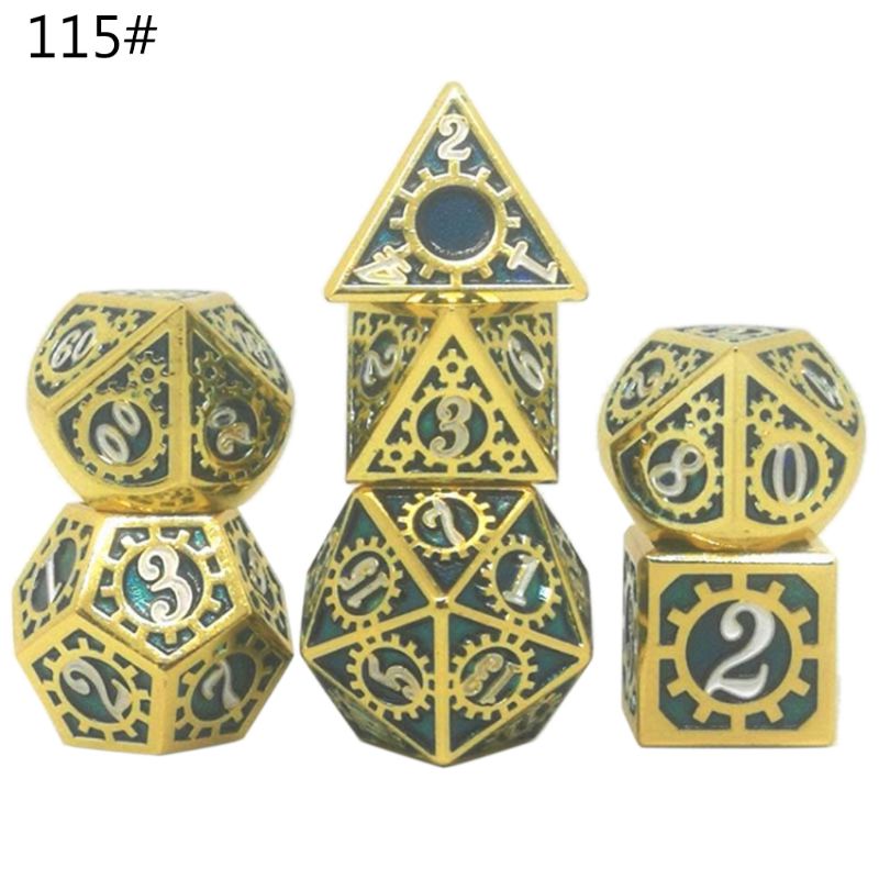 Metal Dice Set D&D Metal Polyhedral Dice Set DND Role Playing Games Board Game