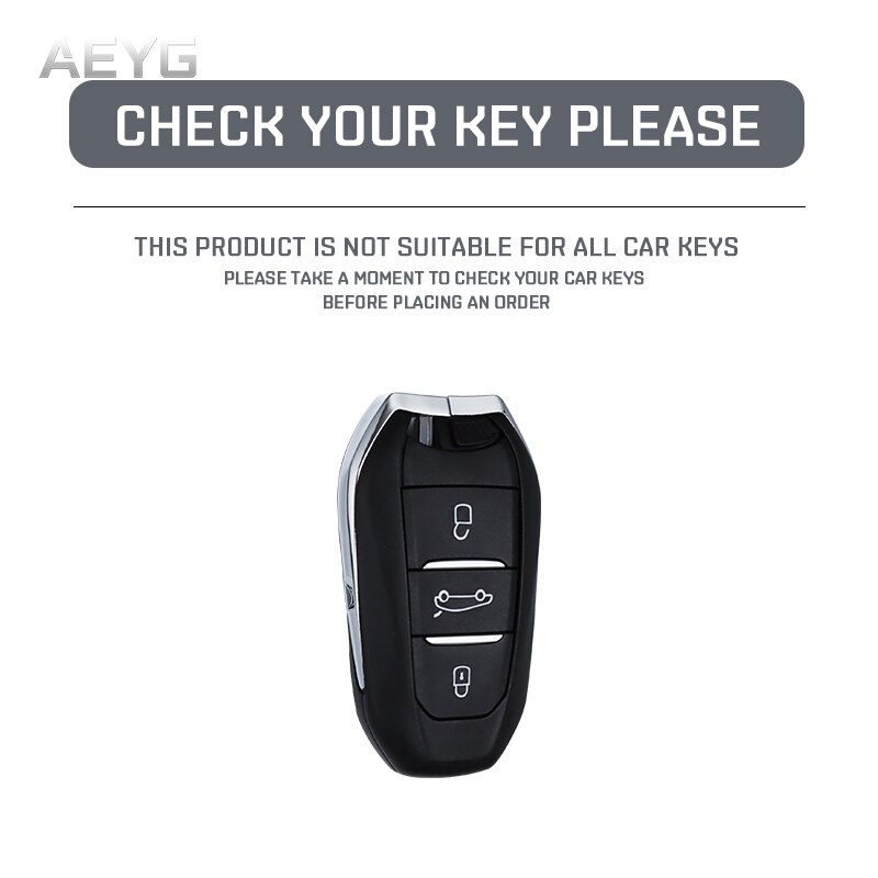 OkeyTech Funda De Silicona Para Llave De Coche, Carcasa De 3 Botones Para Citroen C2 C3