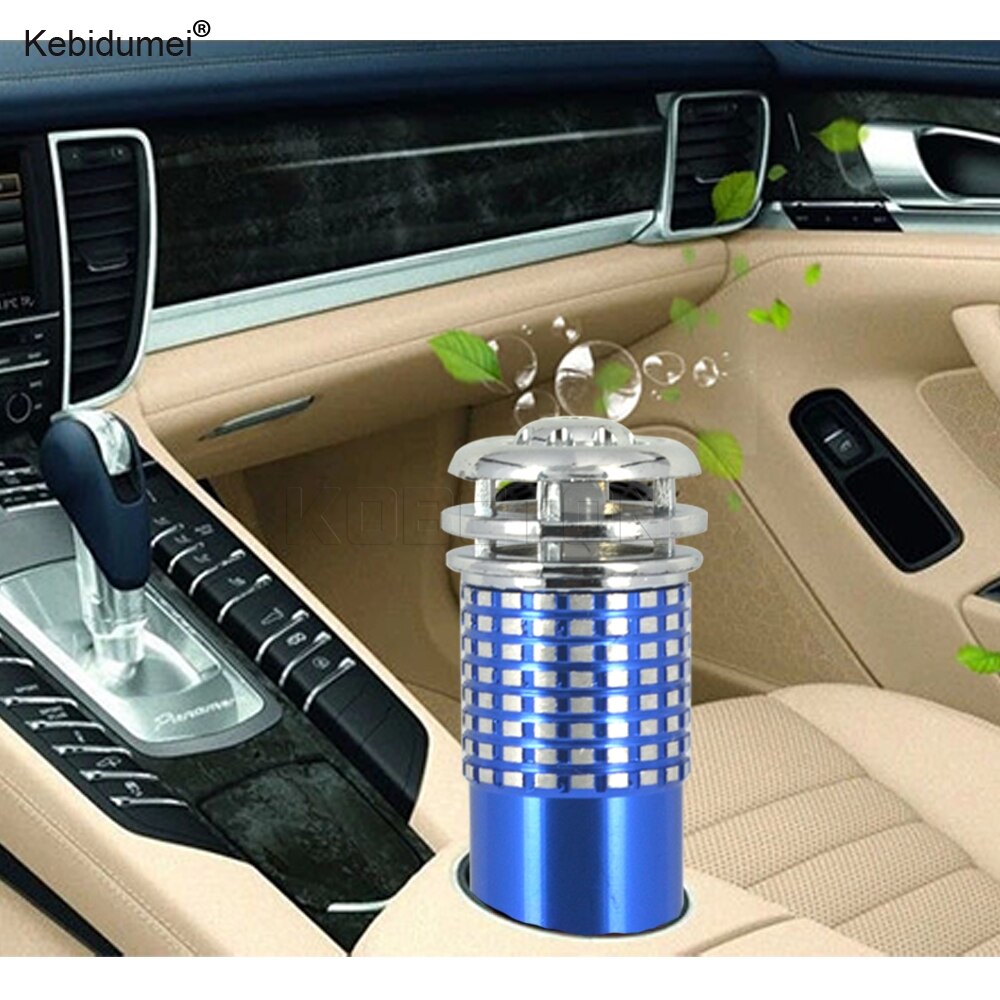 Purificador de aire iónico de anión para coche, Mini ionizador de ozono con barra de oxígeno, accesorios interiores DC12V