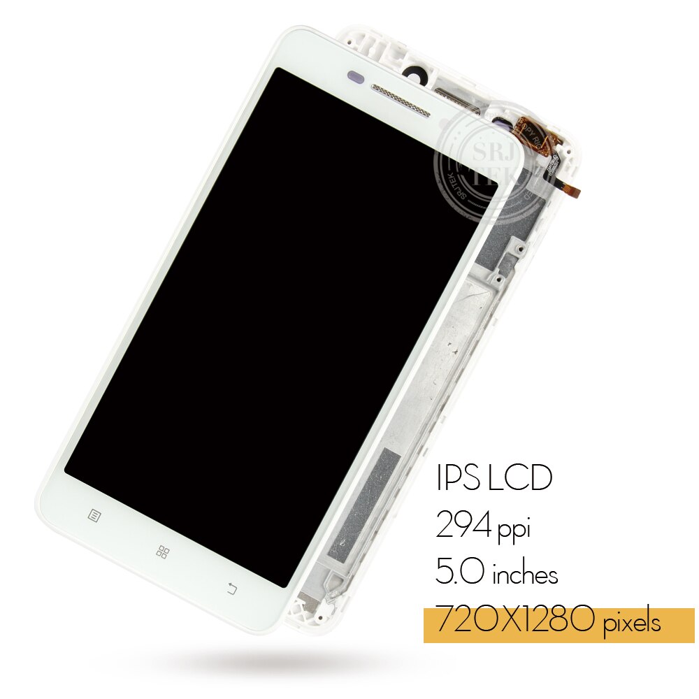 Pantalla LCD probada de 5,5 pulgadas para LENOVO A5000, montaje de digitalizador con pantalla táctil, piezas LCD para LENOVO A5000