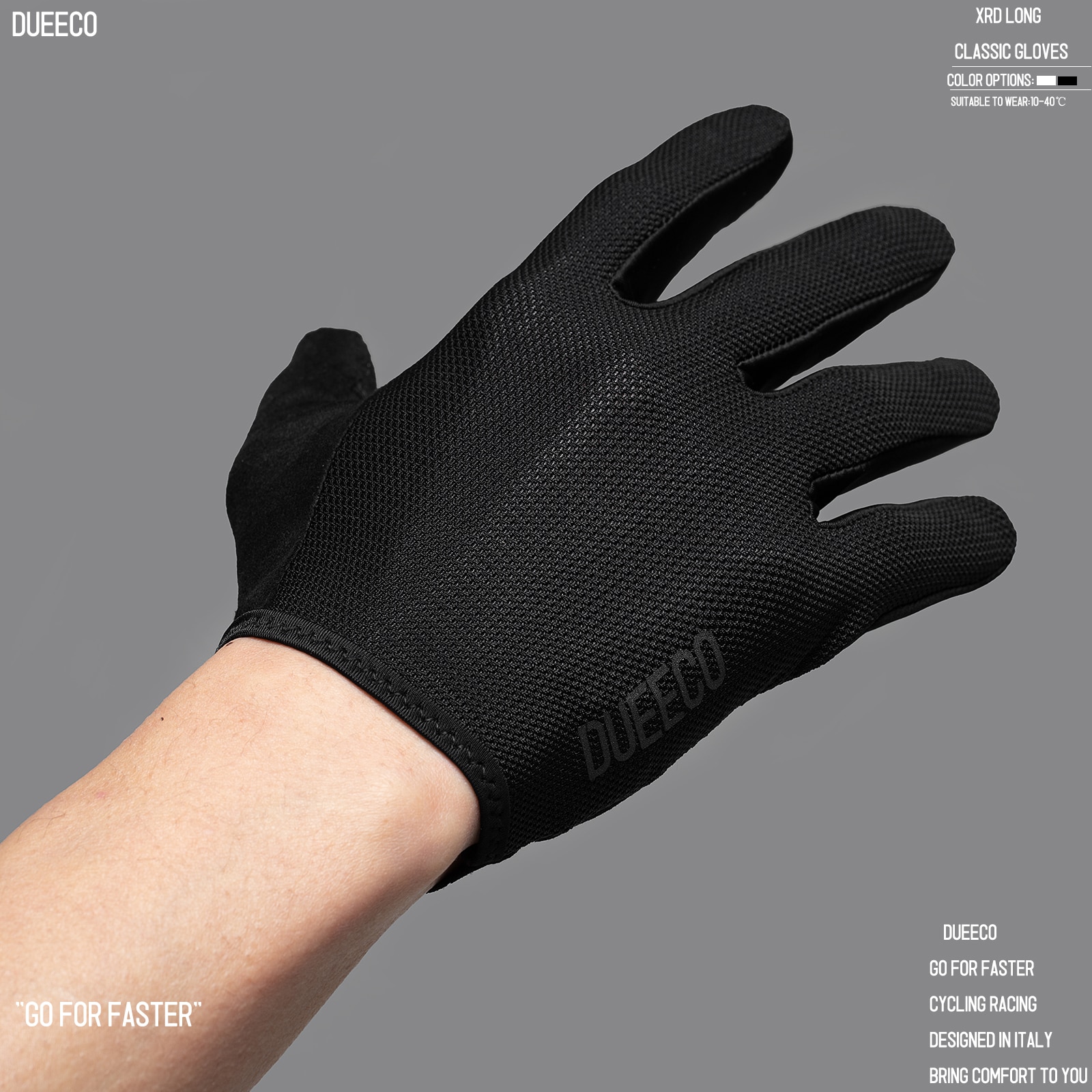 Luvas de ciclismo dueeco, luvas de bicicleta, luvas de bicicleta-dedo completo mtb mx luvas xrd almofada de absorção de choque design de tela de toque antiderrapante