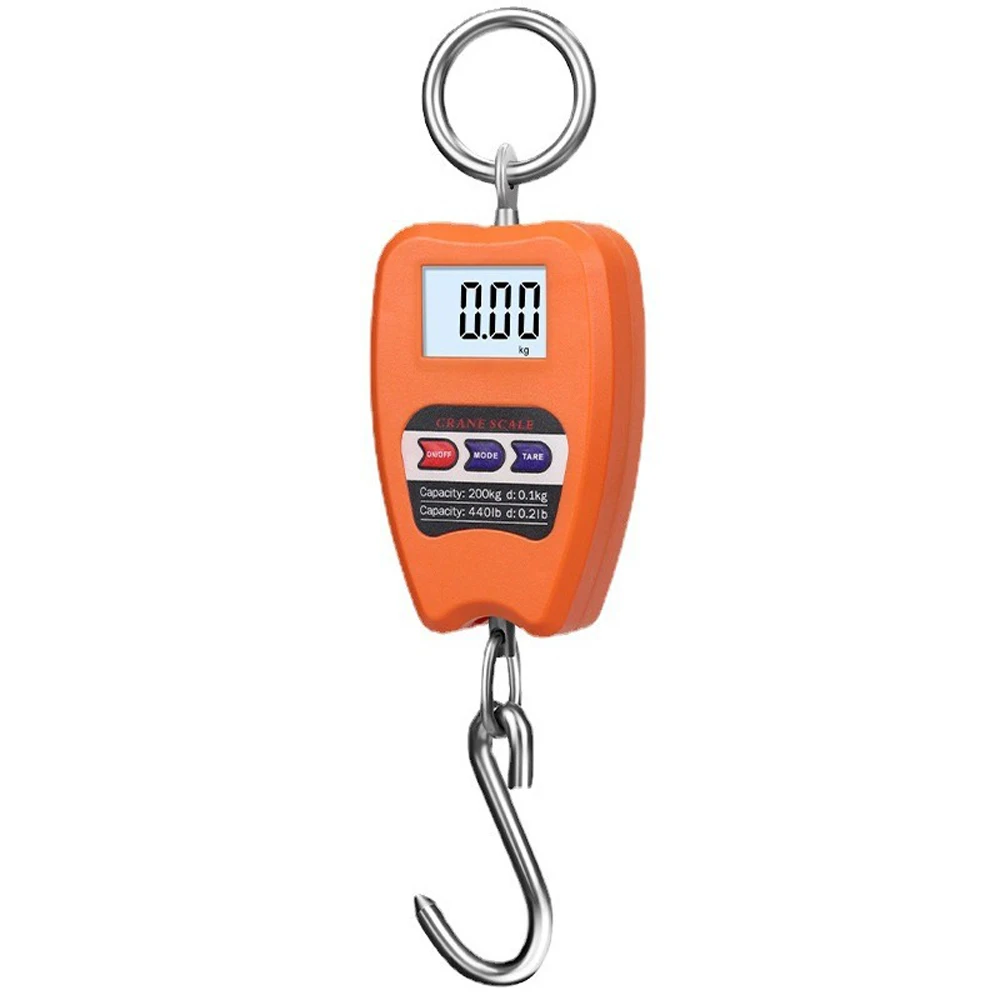 Draagbare elektronische bagageweegschaal Multifunctionele digitale weegschaal LCD-scherm Reizen Hoge nauwkeurige draagbare weegtool: Oranje