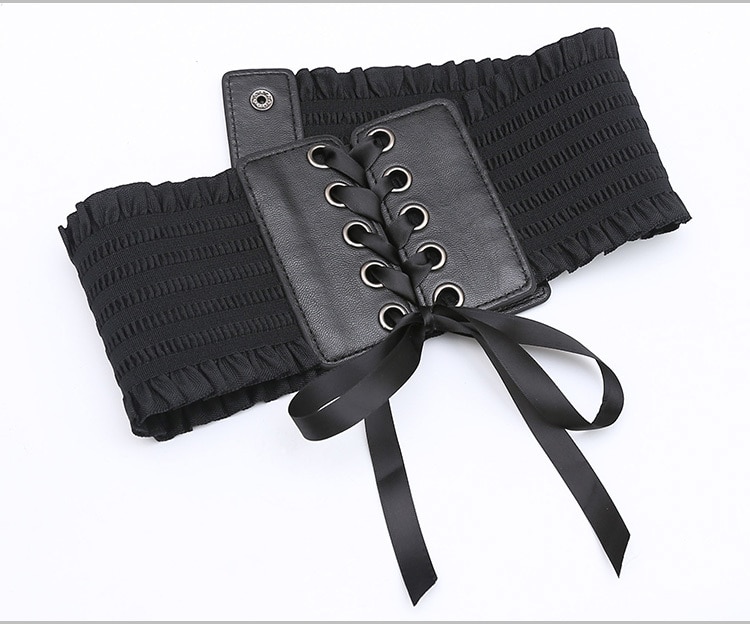 Plus Size Corset Belt For Womens Lace Up PU Leather Luxury Belt Cinch Tie Corset Waist Wide Belt Waistband