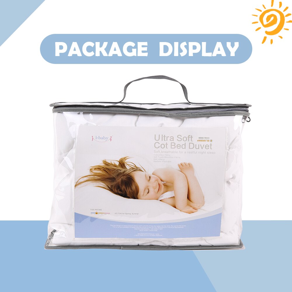 I-baby Baby Dekbed met Vulling 4.5 TOG Oeko Tex Gecertificeerd Nursery Warm Dekbed Crib Bedding Set Cot Pasgeboren dekbed 120x150cm