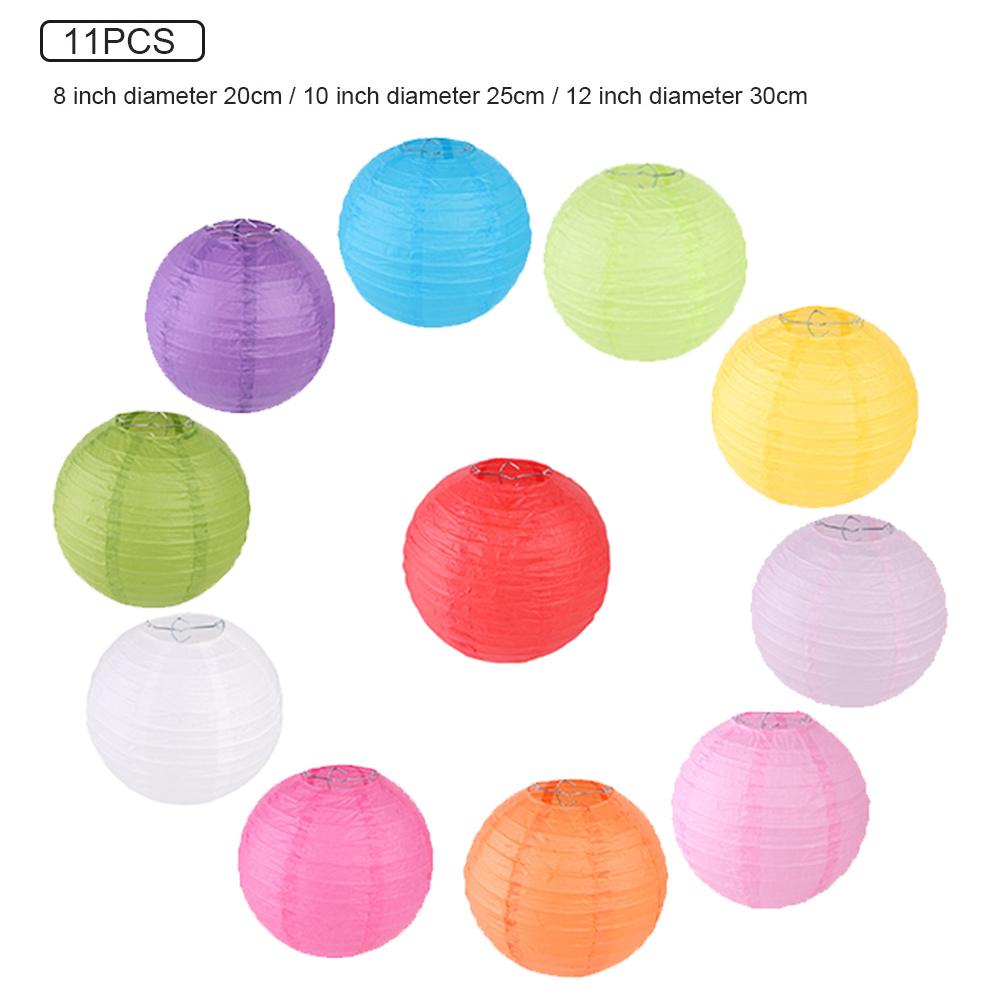 Lantern Christmas Decoration Chinese Round Wedding Birthday Paper Lanterns Decor Craft Hanging Ball Party Supplies