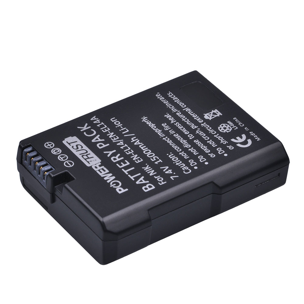 1pc 1500 mah en -el14 en-el14a og  el14 batteri til nikon  d90 d300 d5300 d5200 d5100 d3300 d3200 d3100 til coolpix  p7100 p7200