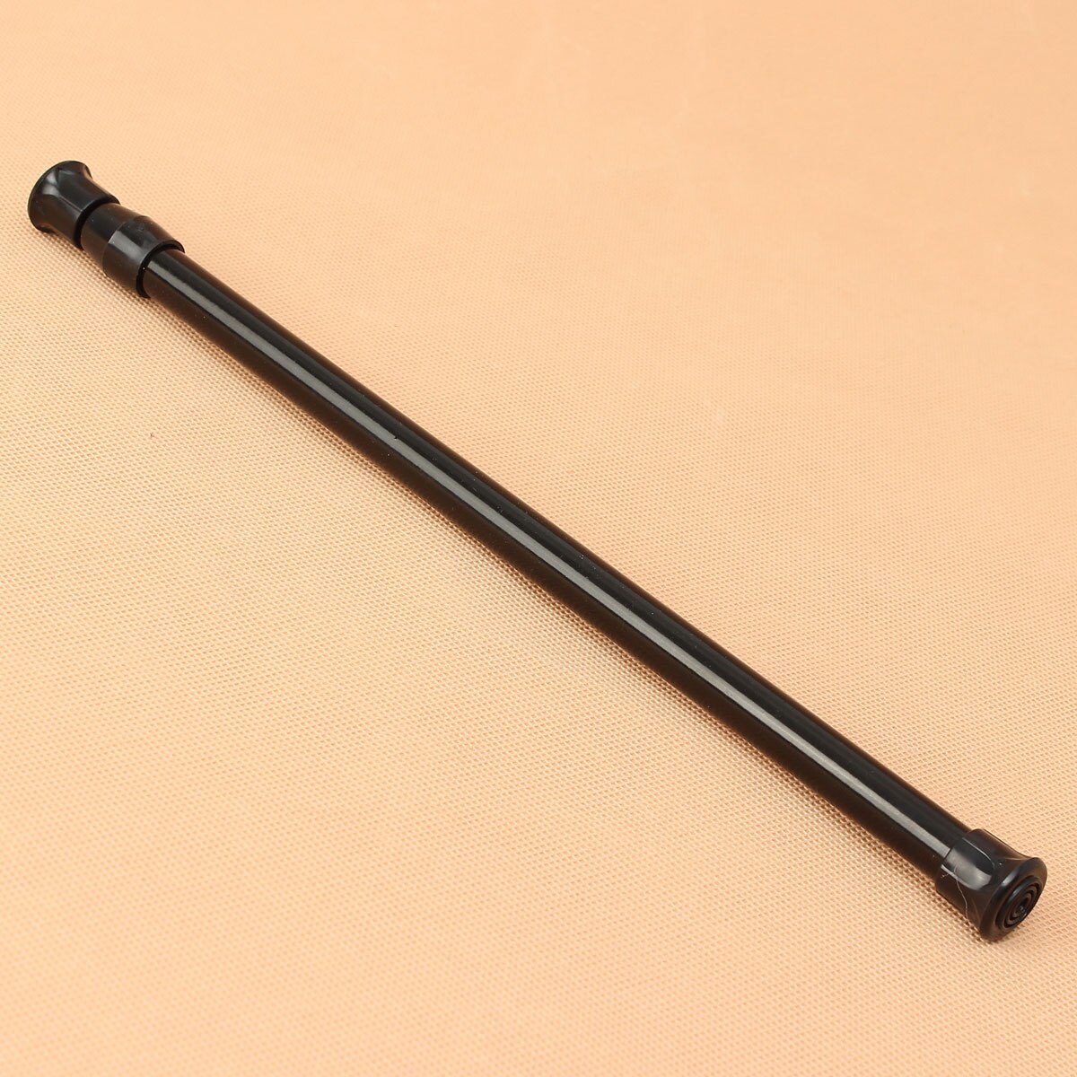 Telescopic Spring Tension Rod Metal Black Shower Curtain Pole Extendable Room Divider for Bathtub Shower Stall Window Wardrobe