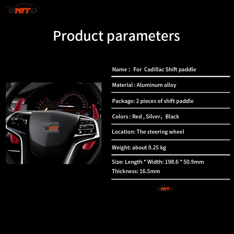 2 Stks/partij Auto Stuurwiel Shift Paddle Uitbreiding Shifter Accessoire Fit Voor Ats ATS-L CT6 40T CT6 28T auto Styling Rood/Zwart