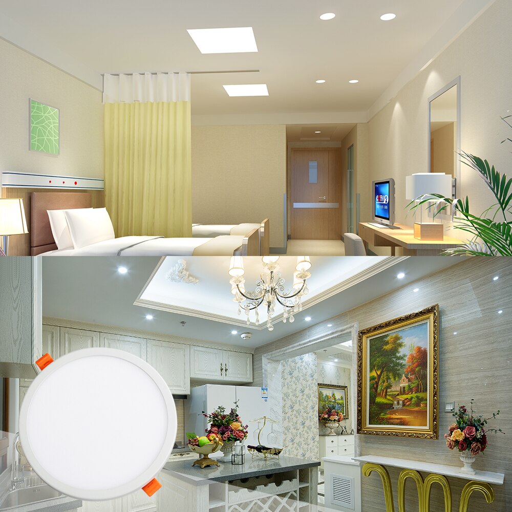 LED Panel Licht Ronde Dunne AC 220V 6W 8W 15W 20W Verzonken LED Plafond Licht voor Indoor Woonkamer Spot DownLights Led Driver