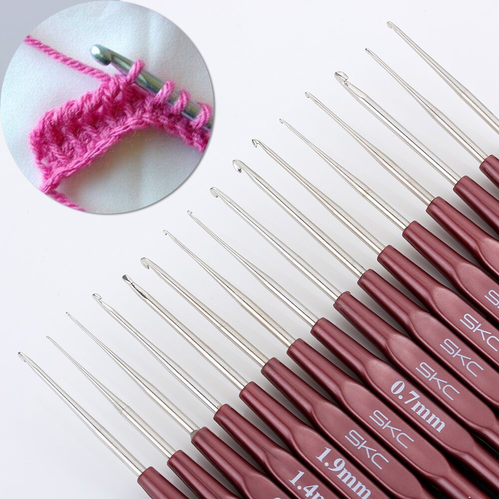 1PC Crochet Hook Mix 0.5mm-2.7mm Small Size Yarn Weave Knitting Needles For Lace Dolls DIY Tools 16 Sizes Crochet Hook