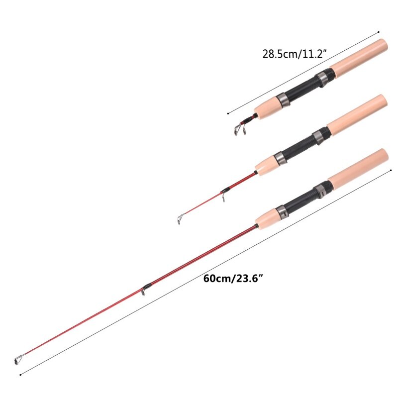 Combination set with fishing rod Kit Ice 60cm Rod 4B Fishing Reel Portable Strong Toughness