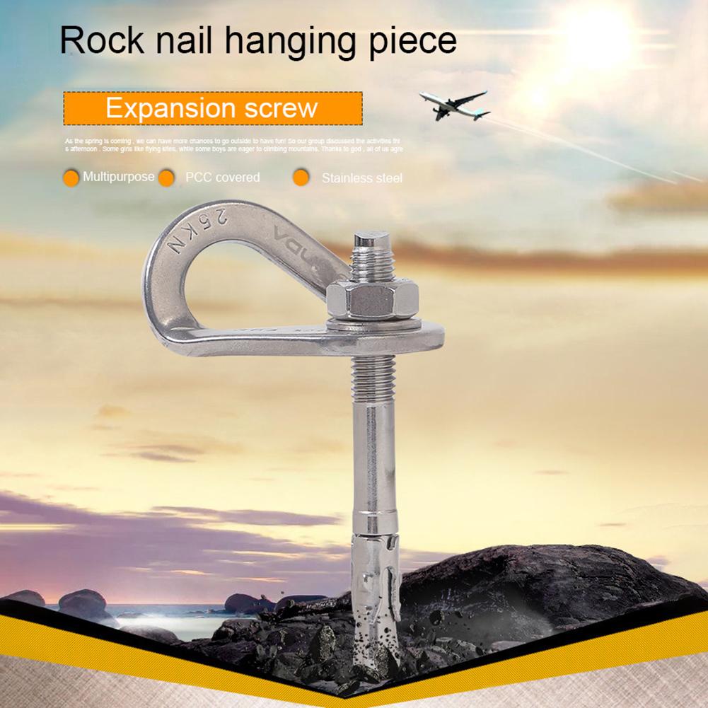 Stainless Steel Outdoor Rock Climbing Safety Expansion Nail Equipment Hanger Rock Climb Fastening Bolt Fixed Point Screw