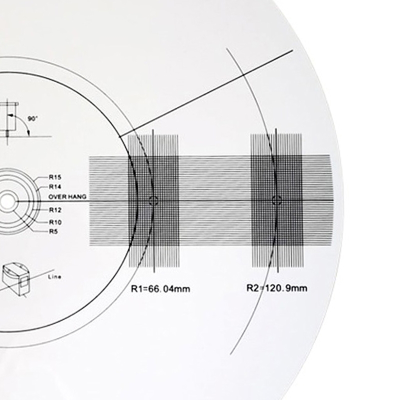 Speler 3Mm Kalibratie Plaat Heerser Draaitafel Gradenboog Accessoires Lp Vinyl Mat Aanpassing Tool