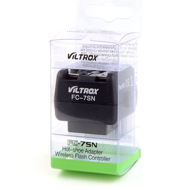 Viltrox FC-7SN Wireless Flash Shoe Adapter Optical Slave Trigger PC Sync For Canon Nikon Pentax flash to Sony Minolta Camera