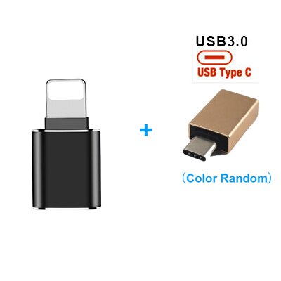Iphone OTG adaptateur pour iPhone 11X8 7 6 Plus iPad Air Pro Mini pour lecteur Flash USB, souris lecteur de clavier en métal 3.0: WHITE