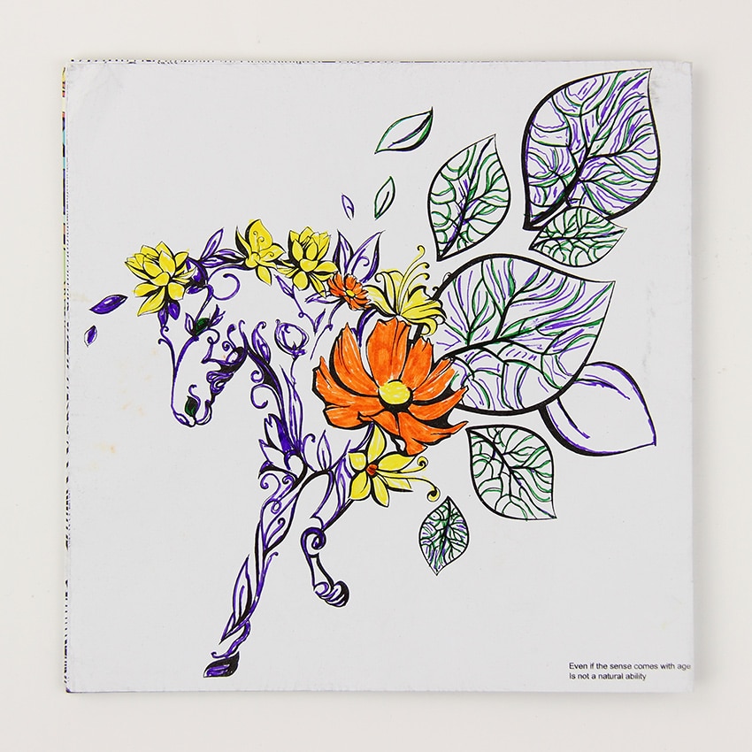 24 Pages Beautiful Wonderland Exploration Flower Coloring Book Painting Graffiti Book Children Adult Time Drawing Book