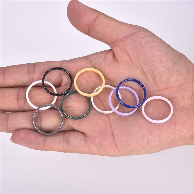 Colorful Smooth 3mm Ceramic Rings For Women Men Waterproof Jewelry Minimalist Wedding Never Fade Couple Ring
