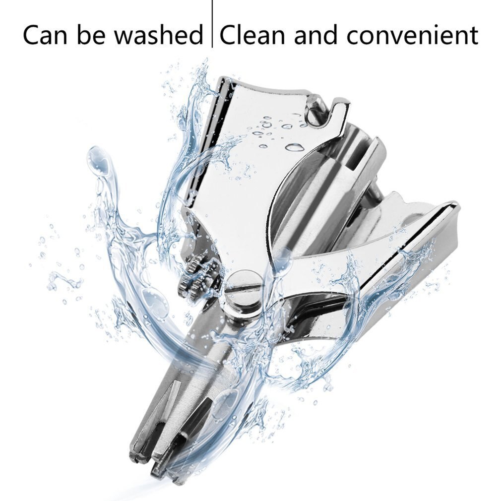 ES-108 Portable Waterproof Manual Nose Trimmer For Shaving Face Care For Man Nose Ear Hair Trimmer Shaver