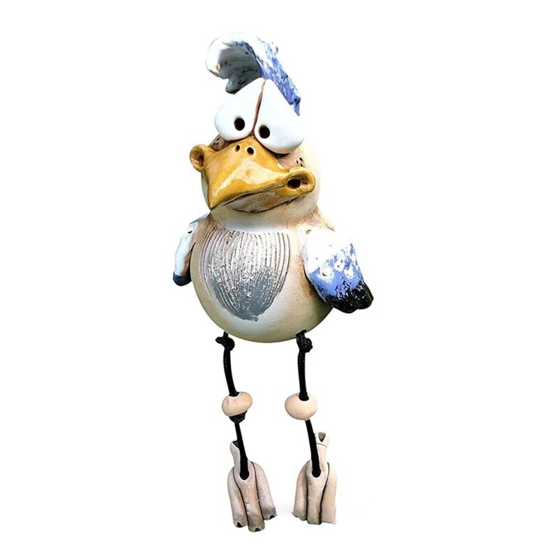 Statue d'oiseau de jardin créative, ornement de pelouse de cour, nouveauté, décoration d'intérieur et d'extérieur, artisanaux pour voisins, 2022: Blue
