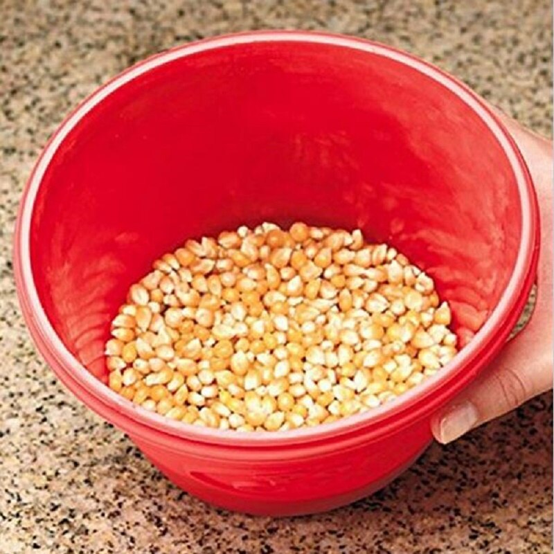 1Pcs Original Red Silicone Microwave Popcorn Maker Bucket Snack Bucket Family Party Supplies DIY Kitchen Tools