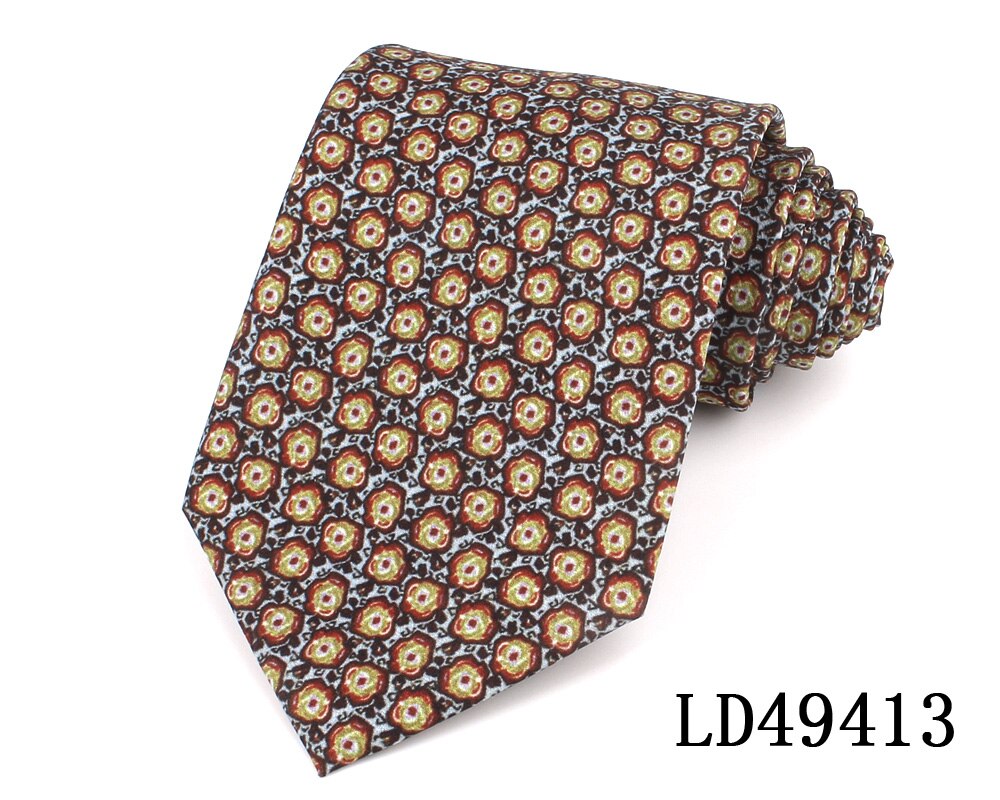 Nowe w kwiatki drukuj krawaty dla mężczyzn kobiety moda miękkie krawat garnitury poduszka podróżna polisterowa krawaty dla chłopca dziewczyny Gravata prezenty ślubne krawaty: LD49413