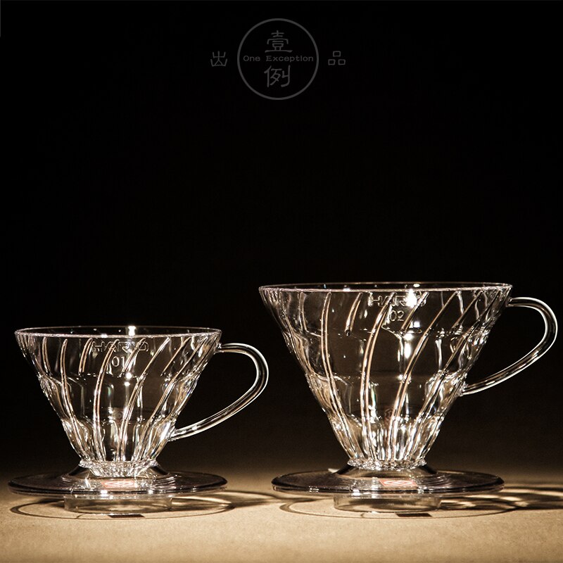 Japan Hario filter cup Hario V60 resin drip filter cup hand punch coffee punch cup VD-01/02 coffee tool