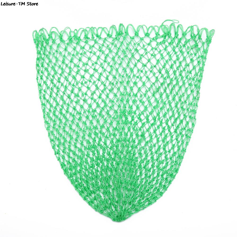 Nylon Green Fishing Nets fishing Collapsible Rhombus Mesh Hole Folding Dip Net 35/45/70 cm