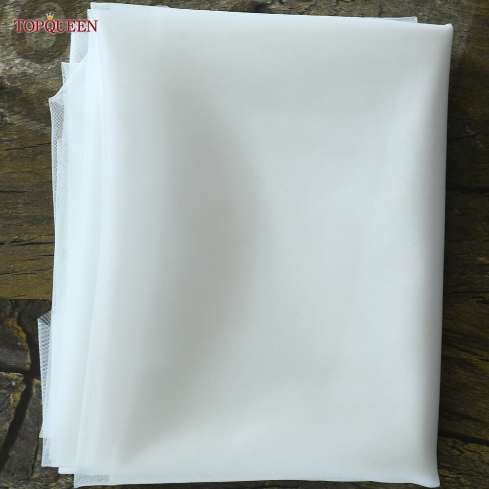 TOPQUEEN-velo de novia V154, borde de encaje suave, velos de novia lisos, una sola capa, , Rochii, romántico, encaje de pestañas, longitud del codo: Verde / 300 cm