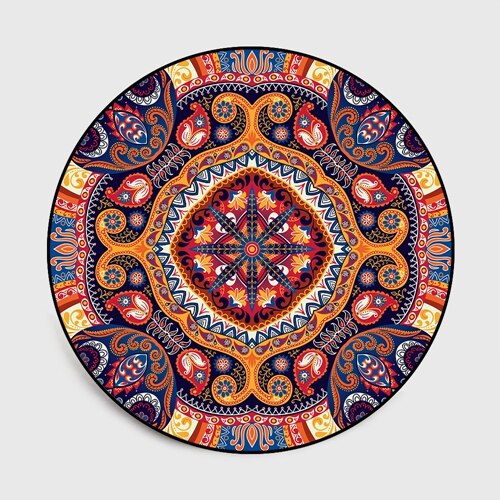 Marokkaanse stijl rond tapijt etnische geometrische antislip vloermat retro woonkamer decor vloerkleden slaapkamer keuken badkamer behang: Tapijt 2 / Diameter 60cm
