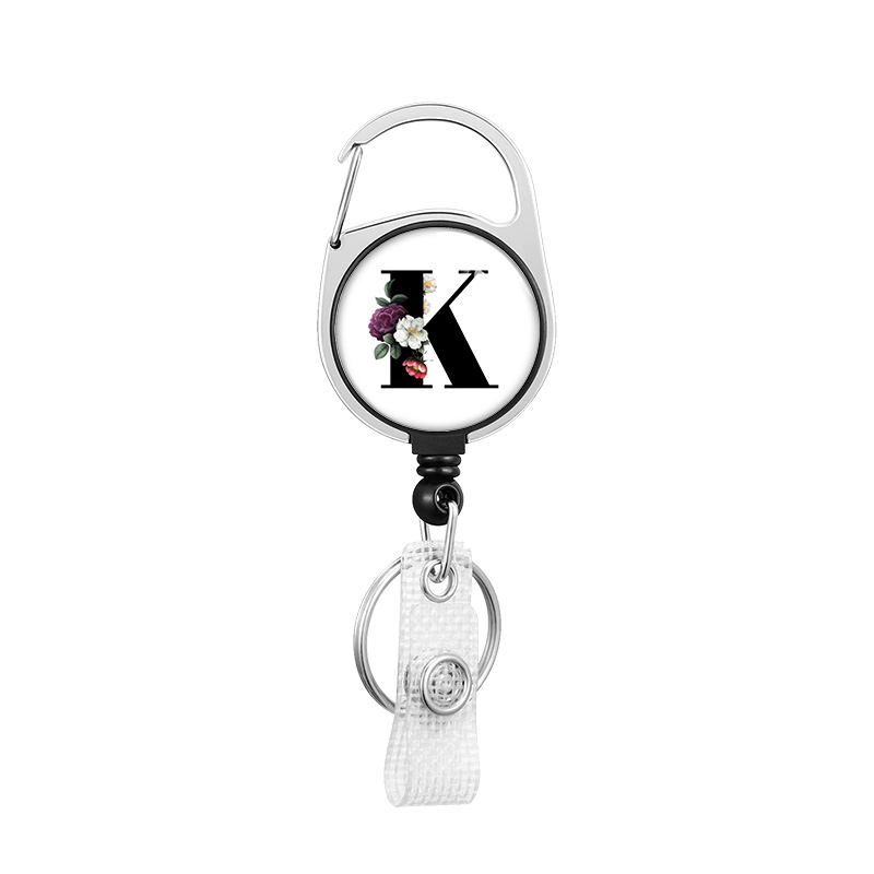 ID Badge Holders with Metal Clip and Keyring - Vertical Clear Plastic ID Card Holders - Retractable Pull Cord for Office: Dark Grey