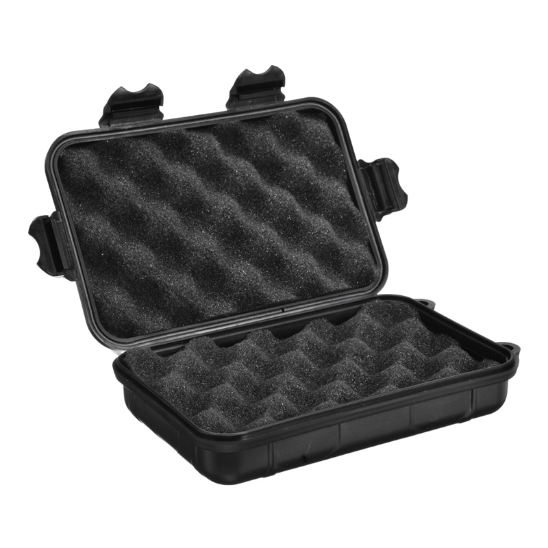 Caja de almacenamiento hermética para exteriores, a prueba de golpes, a prueba de agua, portátil, contenedor de herramientas de supervivencia, caja de transporte de tamaño pequeño antipresión/grande