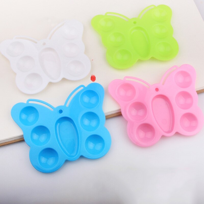 Cartoon Animal Plastic Palette Colorful Multi-function Oil Painting Palette Children Watercolor Painting Supplies Drawing Tool