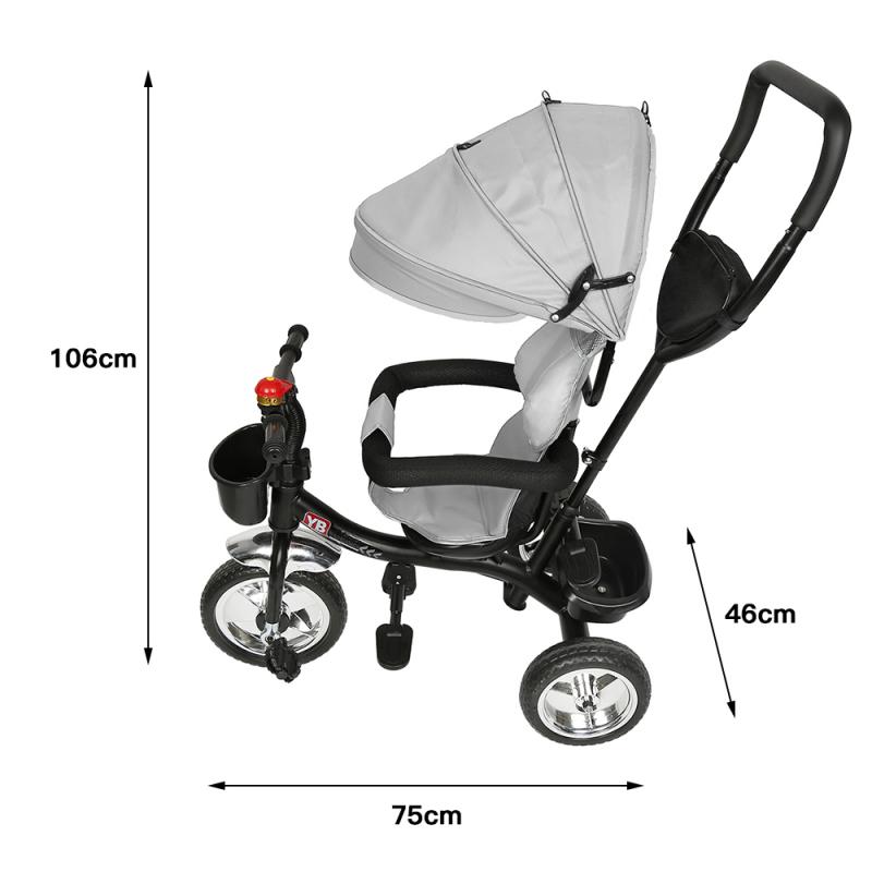 4 In 1 Infant Tricycle Folding Rotating Seat Baby Stroller Shock-absorbing 3 Wheel Bicycle Kids Bikes Stroller Baby Trolley