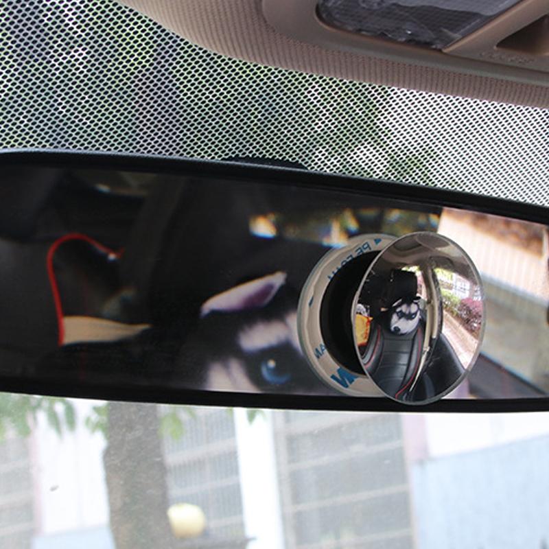 HD 360 grados de ángulo ancho ajustable vista trasera de coche espejo convexo de espejo retrovisor de vehículo punto ciego sin montura espejos