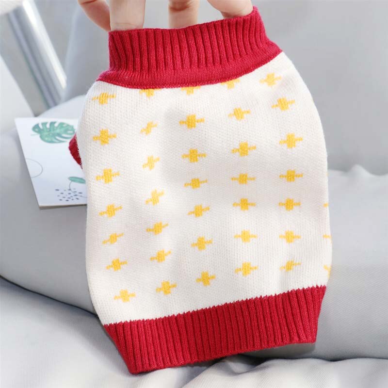 Pull tricoté pour chien, Yorkshire, Teddy, petit chiot, Schnauzer, Bichon VIP, poméranien, vêtements pour animaux de compagnie