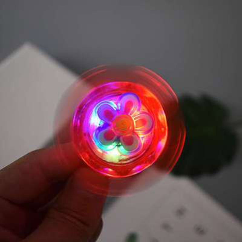 Fidget Spinner Licht Up Ring Stress Fidget Speelgoed Levert Party Gunsten