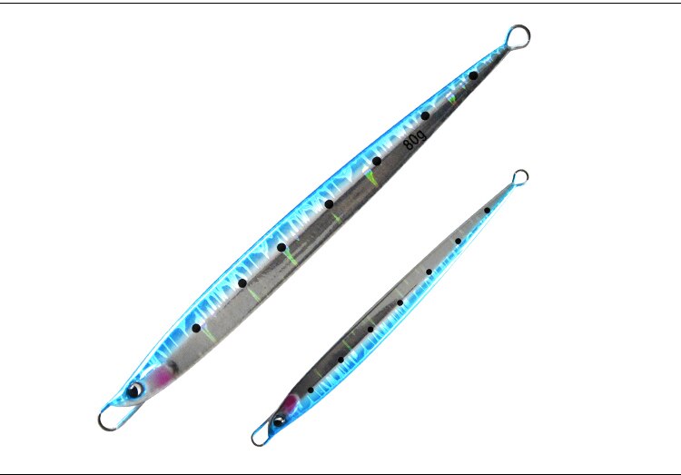 FUNADAIKO 80g isca Artificial plomo jig de la plantilla de Metal pesca plantilla señuelo de jigging lento plantilla lento señuelos jigging lento de la plantilla de metal de jig